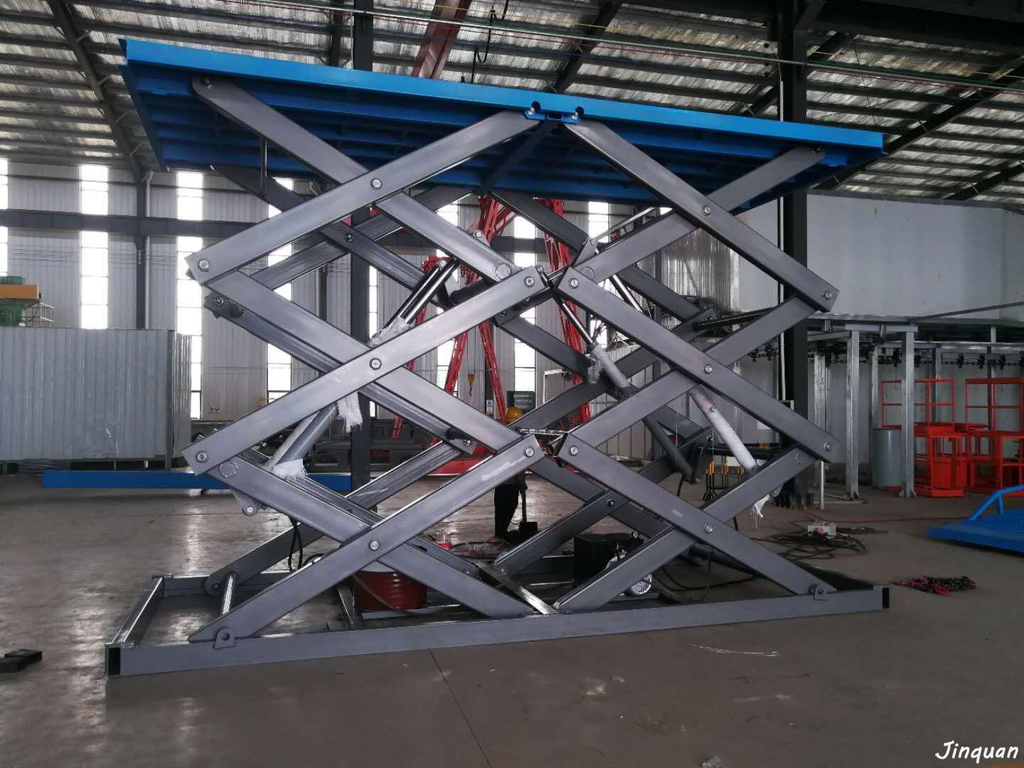 雙跨固定升降平臺 固定升降平臺